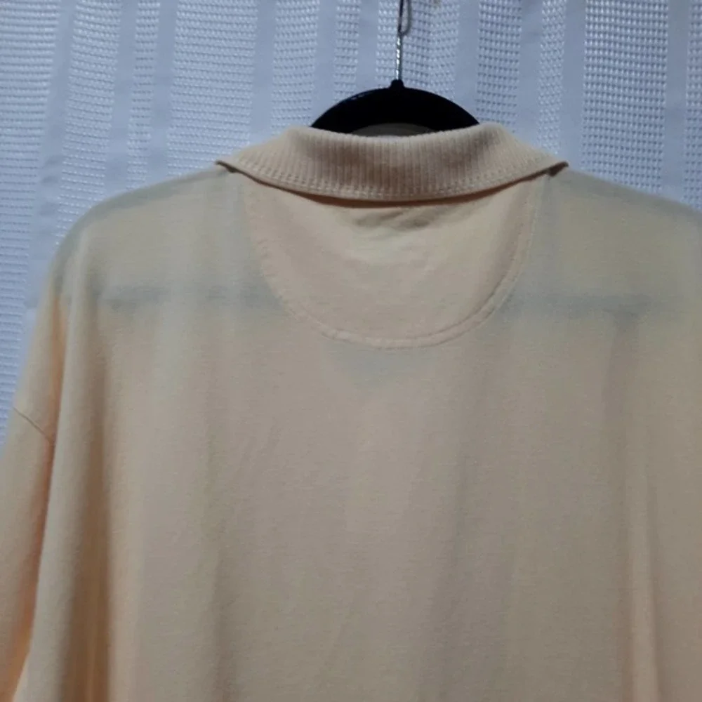 TOMMY BAHAMA MENS XL YELLOW COTTON SHORT SLEEVE POLO - Picture 5 of 7